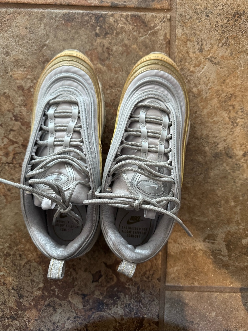 Nike Air Max 97 Sneakers - White & Pale Yellow